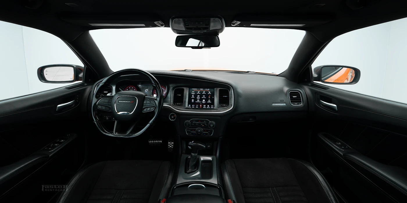 Dodge Charger Daytona - Orange Black Interior